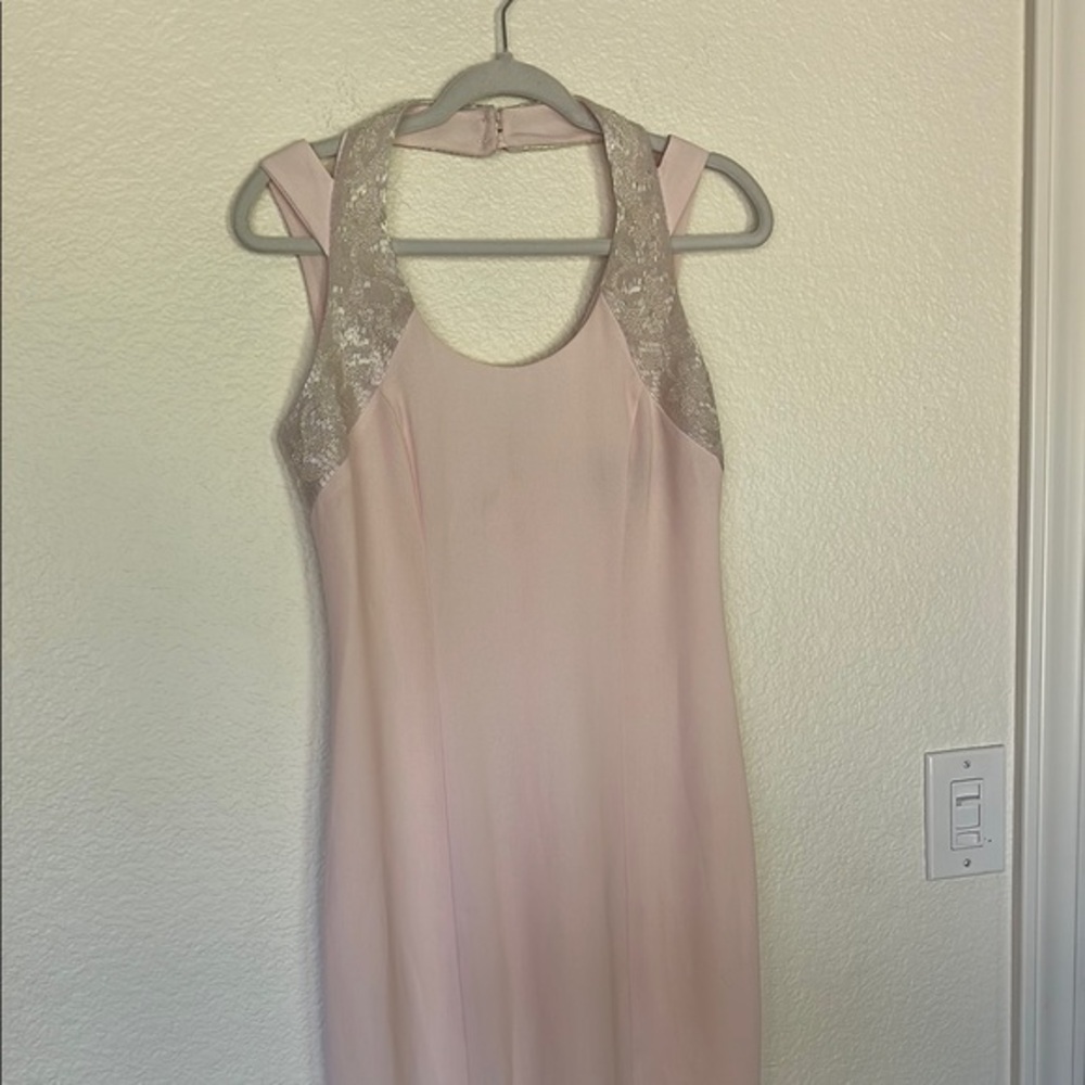 Elegant Pink Sleeveless Dress romantic sexy size 6